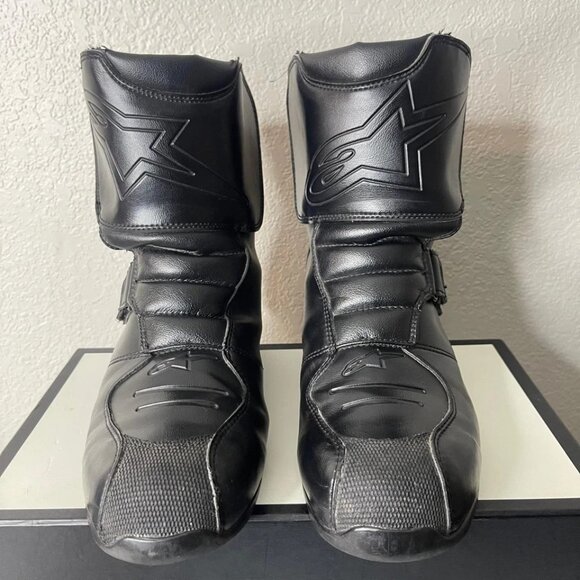 Alpinestars Ridge Black Leather Waterproof Motorcycle Boots Men's 10 US/43 EU - Picture 1 of 13